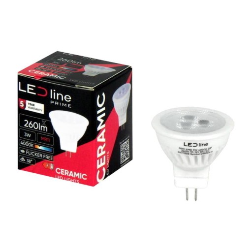 LED žiarovka MR11 3W 38° 12V Neutrál 4000K 330lm