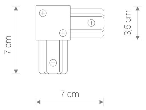 NOWODVORSKI UHLOVÝ KONEKTOR L-9455 PROFILY