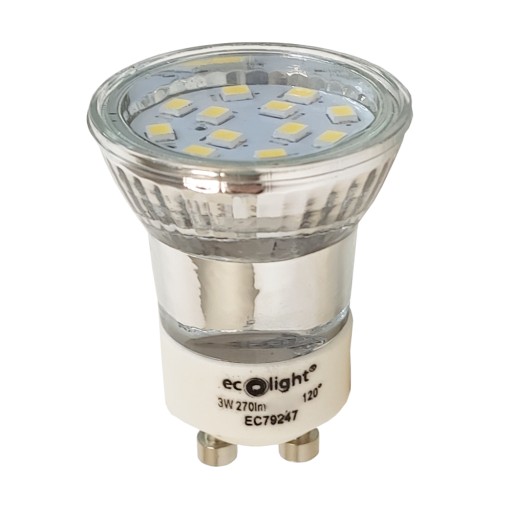 GU11 3W 270lm neutrálna LED žiarovka pre 3,5cm digestor