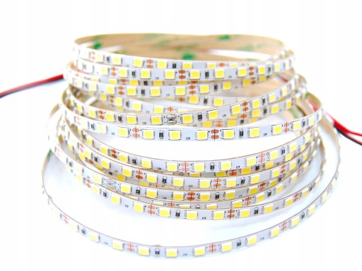 120 LED pásik, úzky, tenký, SLIM, 4mm, 1m, STUDENÝ
