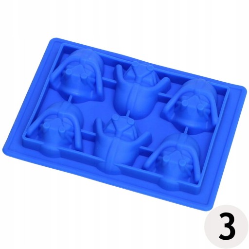 Silikónová forma STAR WARS VADER HEAD WADER MOLD VADER hlavy 6ks