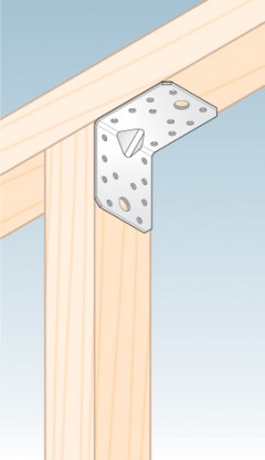 Montážny uholník 70x70x40 KPL10 STRONG stolárska spojka 1 ks.