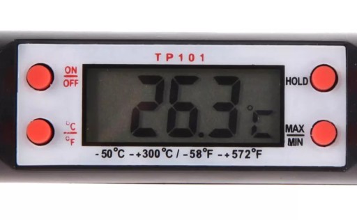 ELEKTRONICKÝ KUCHYNSKÝ TEPLOMER S DIGITÁLNOU SONDOU
