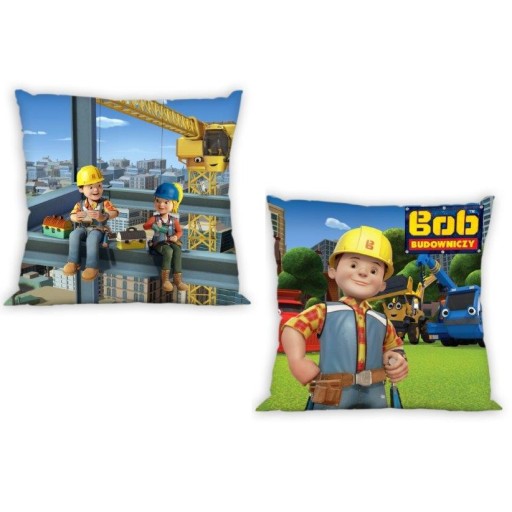 OBLIECKA NA VANKÚŠ 40X40 jasiek BOB BUDOWNICY bavlna 24h!