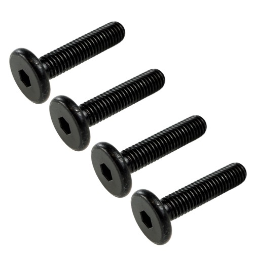 10x M6x40mm skrutka s panvovou hlavou Čierna skrutka na nábytok Metrická skrutka