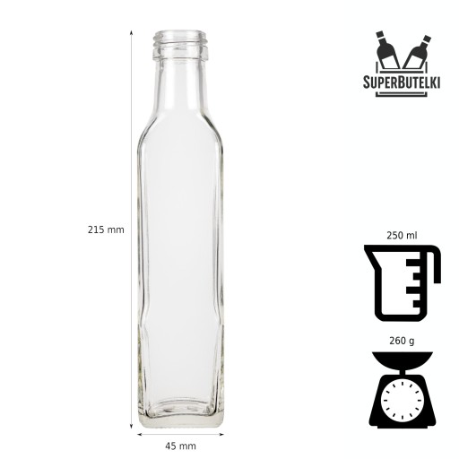 FĽAŠA NA TINKTÚRY BIBER LIKÉR VÍNO MARASCA 250ml NA OLIVOVÝ OLEJ OCTOVÝ MED