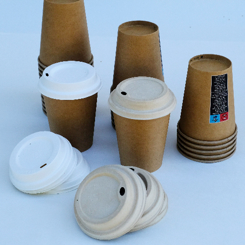 Viečka, jazýčkové viečka na poháre - biele - priemer 90mm - 50 kusov