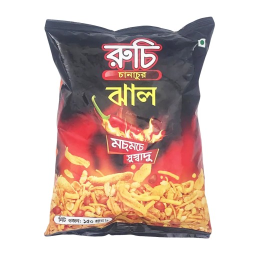 Indický veľmi pikantný snack Ruchi Jhal Chanachur 200g
