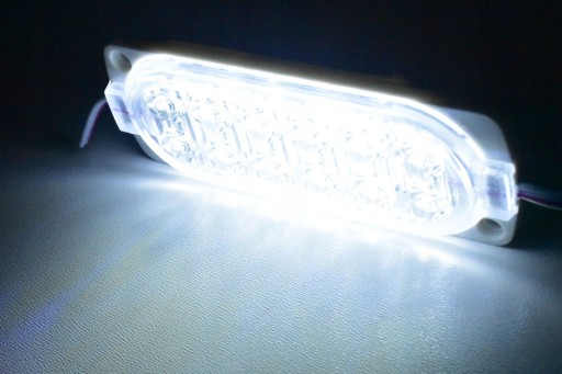 LED modul 12V 2,4W vodeodolný IP65 STUDENÁ BIELA