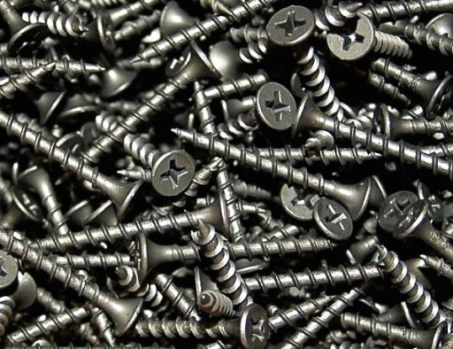 SKRUTKY DO DREVA ČIERNE FOSFÁTOVANÉ 3,5x45mm 1KG 450ks CE