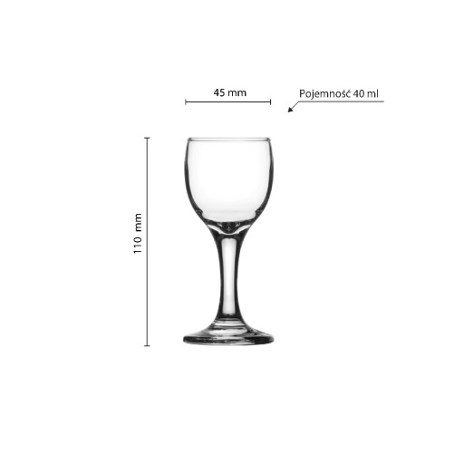 GLASMARK SKLO 40ml NA VODKOVÉ NÁTERY PERMANENTNÉHO LIKÉRU