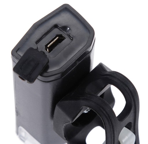 LED PREDNÉ SVETLO NA BICYKEL PREDNÉ SVETLO NA BICYKEL USB BATÉRIA ČIERNA