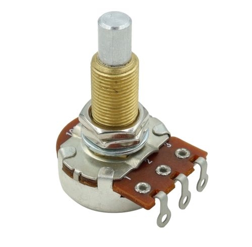 Bourns 250k/A logaritmický gitarový potenciometer, Long
