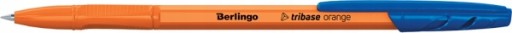 Berlingo Tribase Orange guľôčkové pero, modré, 0,7 mm