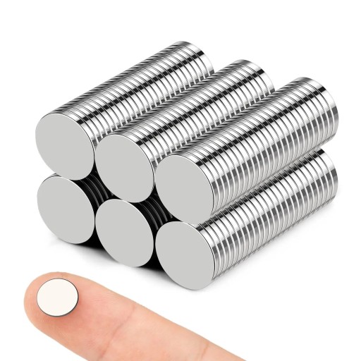10x okrúhly NEODYMIOVÝ MAGNET, SILNÝ, SADA 10, SILNÝ
