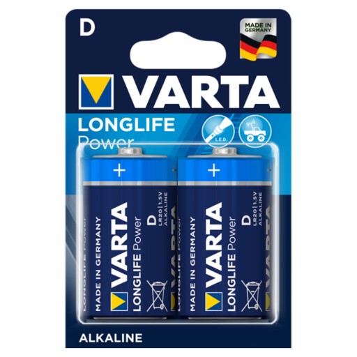 blister 2 batérií VARTA LR20 D LongLife Power