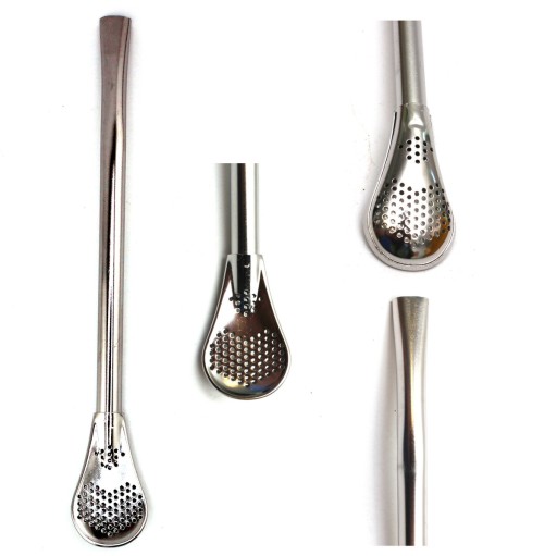 Bombilla Stainless Steel Pequeno Larga (15,5 cm) C012
