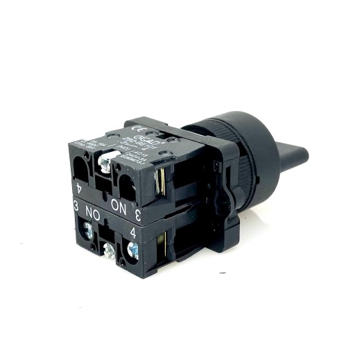1-0-1 perový spínač, stabilný ED33 2NO, plastový, pre 22mm otvor