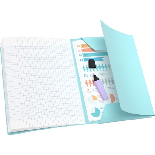 Zápisník Oxford Easybook Pastel A5/60k, mix farieb