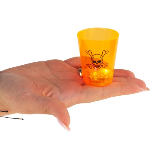 HALLOWEENSKÉ SKLENÉ LEBKA TEKVICA LED ŽIARENÁ