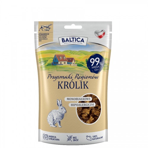 VÝCVIKOVÉ maškrty pre psov, polomäkký KRÁLIK