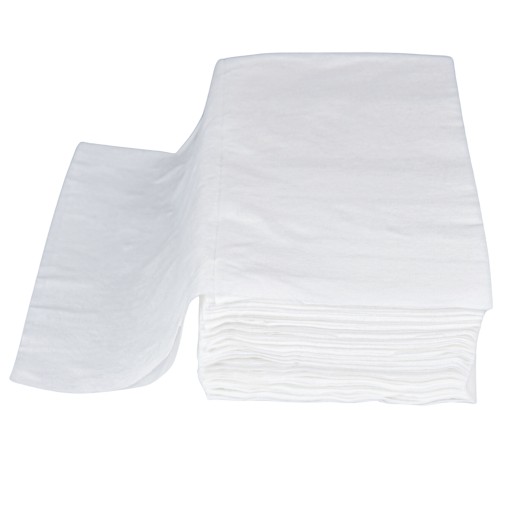 Kadernícke uteráky Mäkký strih, skladacie, 40cmx70cm, biele, 50 kusov