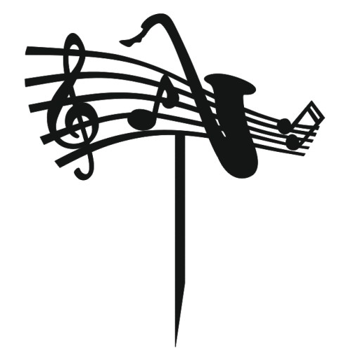 Noty Saxofón Topper pre hudobníka 14cm PLEXI
