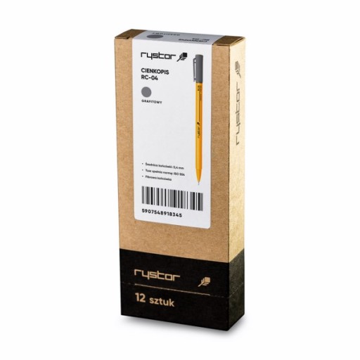 RYSTOR GRAPHITE školská kancelárska jemná linka RC-04