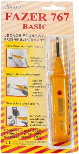 Elektrický tester Jednopólový meter Tester