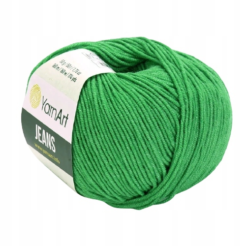 YarnArt Jeans 52 tmavozelená priadza 50g/160m