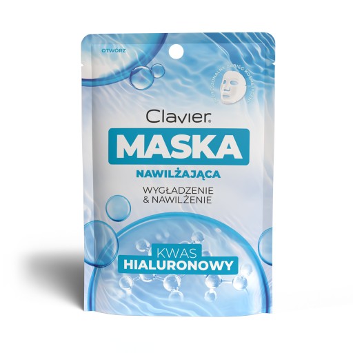 Hydratačná maska na tvár Clavier s kyselinou hyalurónovou