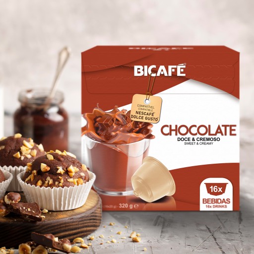 Kávové kapsuly Bicafe CHOCOLATE pre Dolce Gusto 16