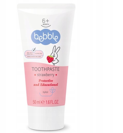 BEBBLE Jahodová zubná pasta pre deti 50 ml
