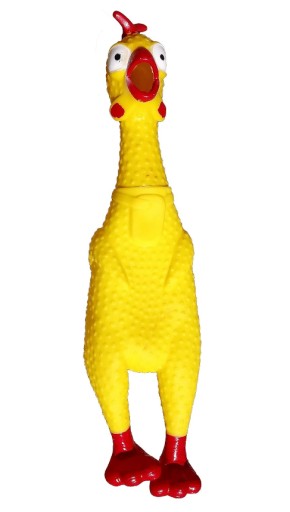 Hračka pre psa RUBBER SQUEAKY CHICKEN S SCREAMING