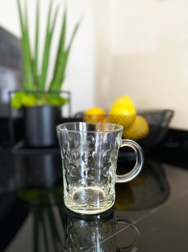 6x Sklenený hrnček 280 ml KOLESA súprava pohárov