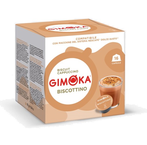 Kapsule Gimoka BISCOTTONO/SPONGE CAPPUCCINO pre Dolce Gusto 16