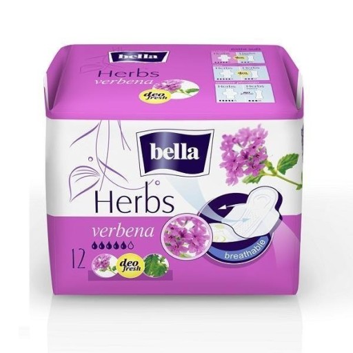 Bella Herbs hygienické vložky s verbenou, 12 kusov