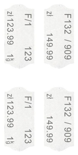 Štítky pre dvojradový etiketovací stroj 16x23mm MX6600 750 ks