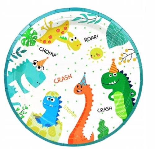 NARODENINOVÉ DINOSAURY PAPIEROVÉ TANIERE 6KS 18CM