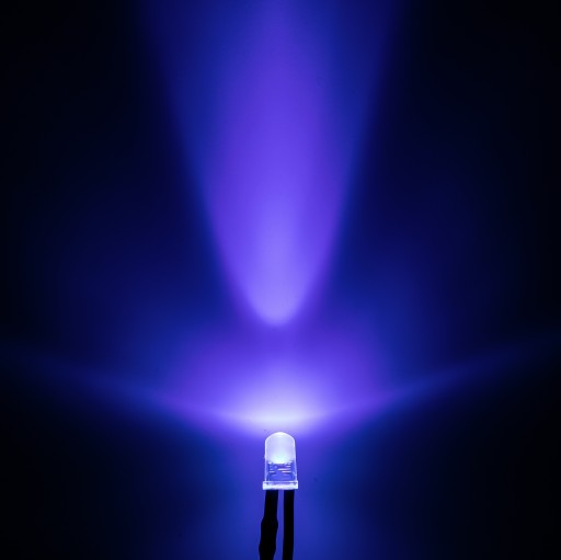 x5 LED 12V 10mm 9 FAREB, kábel 20cm