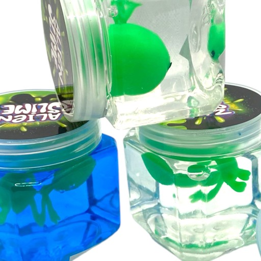ŽIARAJÚCI SLIME LED FLUO NEON zmyslová hmota UFO ALIEN ALIEN