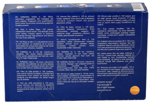 FILTRAČNÉ KÁVOVÉ FILTRE VEĽKOSŤ 4, 100 KS