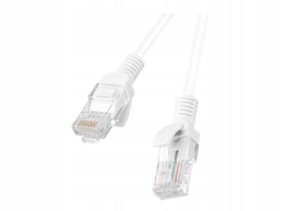 Patchcord U/UTP 6 Lanberg RJ45 / RJ45 0,5 m biely
