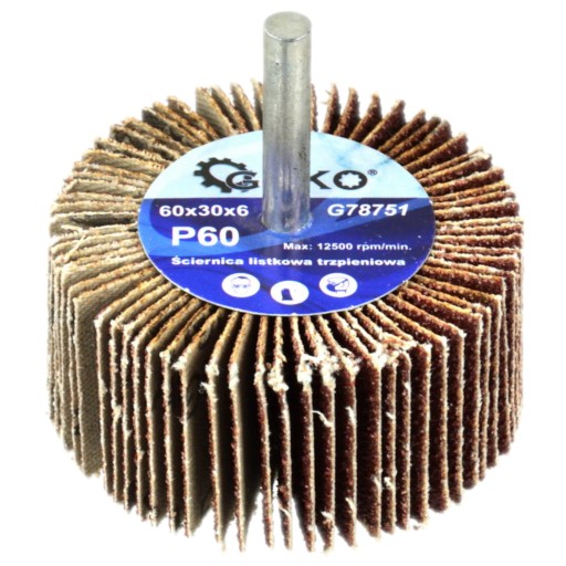 KLAPKOVÉ KOLESO DRŽENÝ DISK 60 X 30 X 6 GRANULÁCIA P60