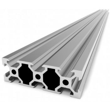 Hliníkový profil 2060 v-drážka 25cm, narezaný na mieru