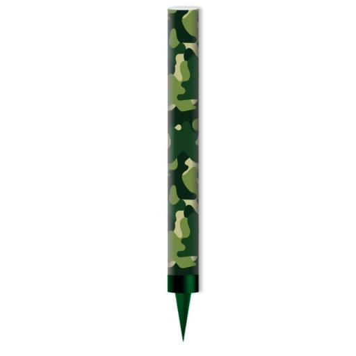 ZELENÁ torta fontána svetlice dekorácia na tortu SOLDIER CAMO 18 cm