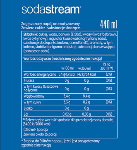 SodaStream Pepsi sirup 440 ml
