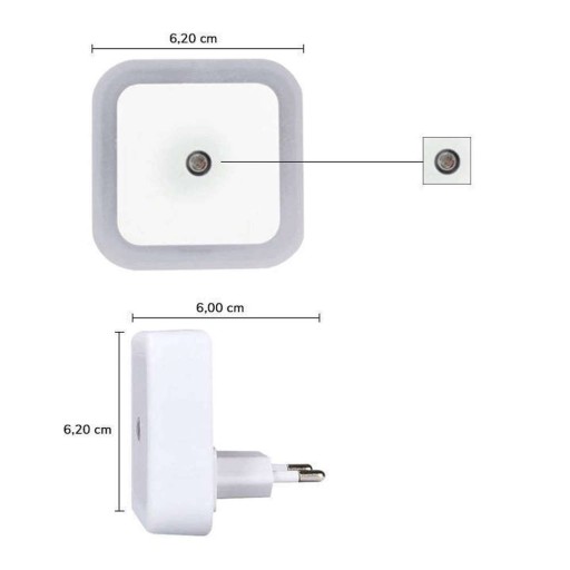 LED lampa nočná lampa kontakt DUSK SENSOR