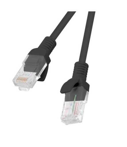 PATCHCORD CAT.5E U/UTP 15M BLACK LANBERG RJ45