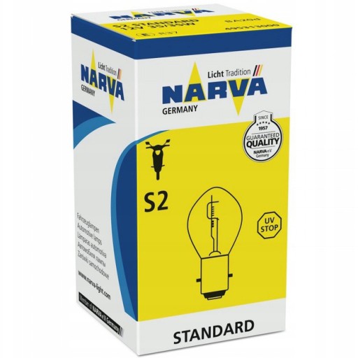 S2 NARVA ŽIAROVKA 12V 35/35W BA20d NA MOTOKÚTER S HOM.